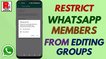 How to Stop Group Members from Changing WhatsApp Group Info