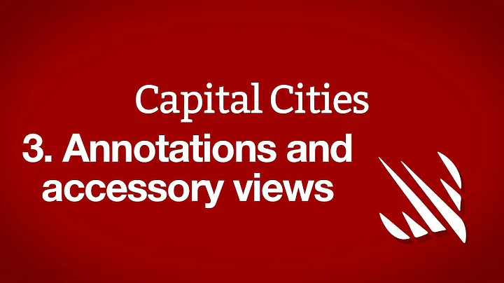 Annotations and accessory views: MKPinAnnotationView – Capital Cities, part 3