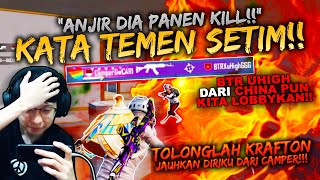 TEMEN SETIM SAMPE NGIRI!! NGEKILL TERUS SAMPE KETEMU BTR UHIGH DARI CHINA!! | PUBG MOBILE INDONESIA