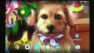 Puppy on Christmas Live Wallpaper for Android phones and tablets screenshot 5