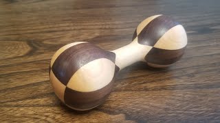 Segmented Baby Rattle - Woodturning Maple and Walnut