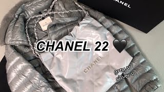 CHANEL 22 bag grey | UNBOXING