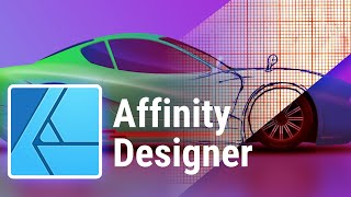 Affinity Designer. Car Design. Time Lapse