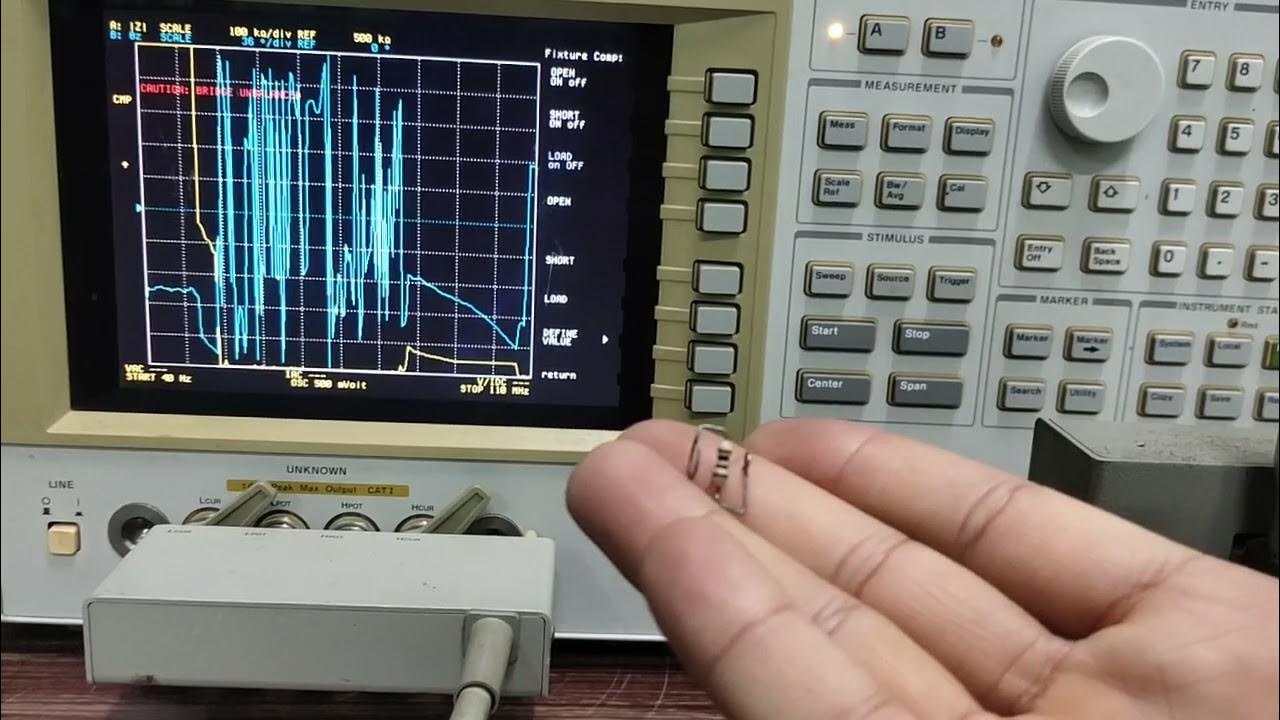 How to use Impedance Analyzer to measure impedance and capacitance of a