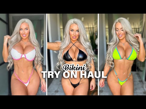 Bikini Try on Haul - Tiny G String Edition