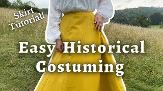 Easiest Walking Skirt Ever? Modern Sewing for Historical Costuming