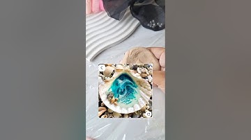 DiY sea shell 🌊🔥#seashell #diy #creativeclayideas #foryou #clay