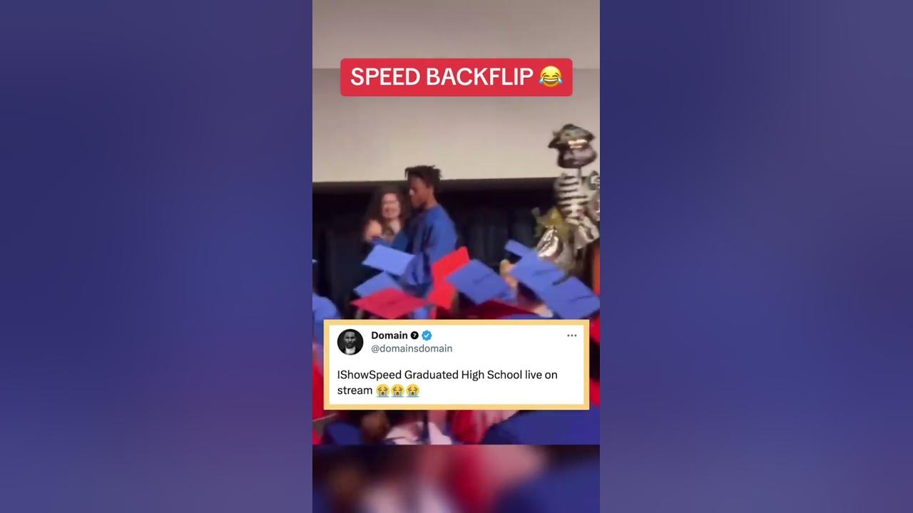 Even After Failing Almost All His Classes, Notorious Streamer iShowSpeed  Flips The World Upside Down During His High-School Graduation -  EssentiallySports