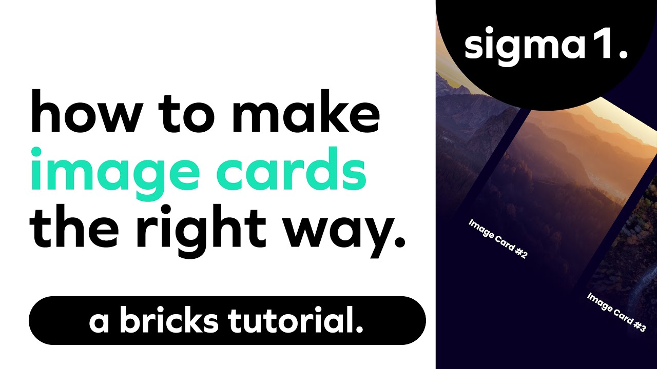 How To Properly Create Image Cards - Bricks Builder Tutorial - YouTube