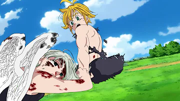 O que o Meliodas faz com a Elizabeth?