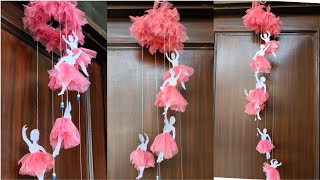 DIY Doll Wall Hanging || Dancing Ballerinas Hanging || Room Decor Ideas || The Blue Sea Art