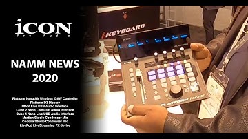 Icon Pro Audio NAMM News 2020 - Platform Nano Air, Cocoon, Martian, UPod Live, Cube Live, LivePod