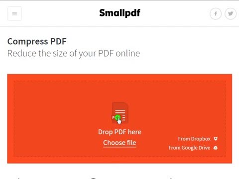   인터넷 웹사이트에서 PDF 파일 용량 줄이기