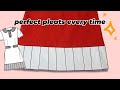 How to sew neat and straight pleats (with sewing pattern ME2029 View B)