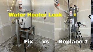 Hot water heater leak plumbing basics, how to fix and when to replace hot water tank?