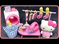 Hello kitty laundry set satisfying with unboxing compilation toys asmr