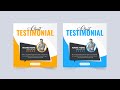 Client Testimonials Template Free Download | Business Testimonial Template Vector