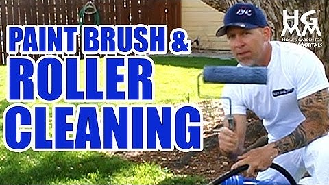 How to clean paint brushes and rollers. The quick and effective way!