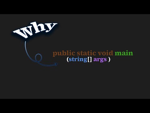 why we are writing Public Static Void main (String[ ] args) mean in c# language for system