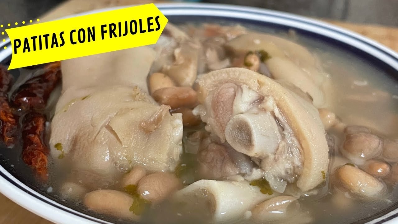 Patitas(Manitas)de Puerco Con Frijoles Pintos🐷
