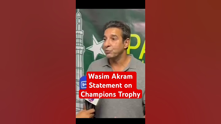 Wasim Akram Statement on Champions Trophy #championtrophy2025 #arshadnadeem #cricketnews #wasimakram