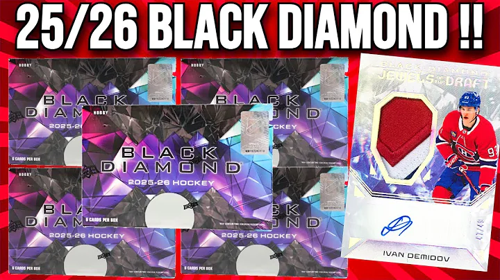 2025-26 Upper Deck Black Diamond Hockey CASE BREAKS !! 🔥