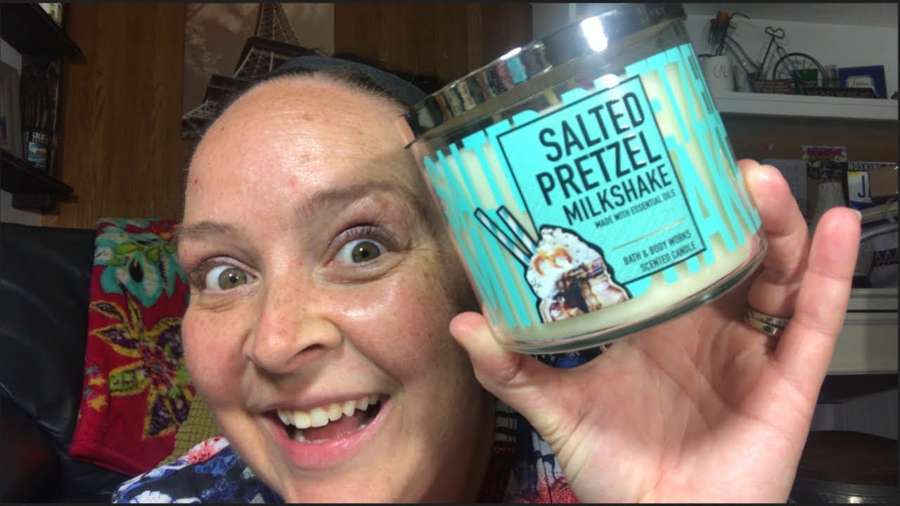 Bath and Body Works Salted Pretzel Milkshake candle! candles 