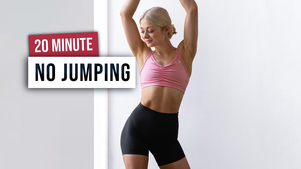 20 MIN QUICK NO JUMPING SWEATY HIIT - No Equipment - No Repeat