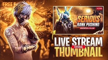 How To Make Free Fire Live Stream Thumbnail In Android 😱💯 FF Thumbnail Tutorial 💪▶️