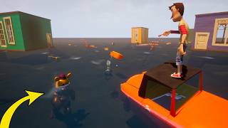 Fast Fredbear in Hello Neighbor, but in a Ocean
