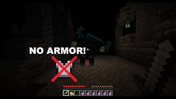 Killing the Minecraft Warden WITHOUT armor!