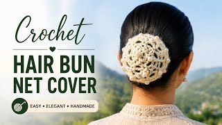 Download lagu Hair bun cover tutorial /easy crochet hair accessories 