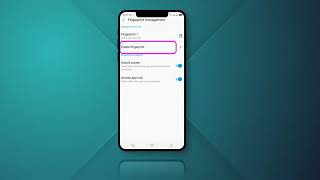 Quick launch apps using fingerprint HiOS screenshot 2