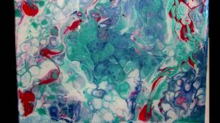 This is one of the first pours did - back in january. i was afraid to
tilt for fear losing cells. but, ended up with a couple cute little
paintin...