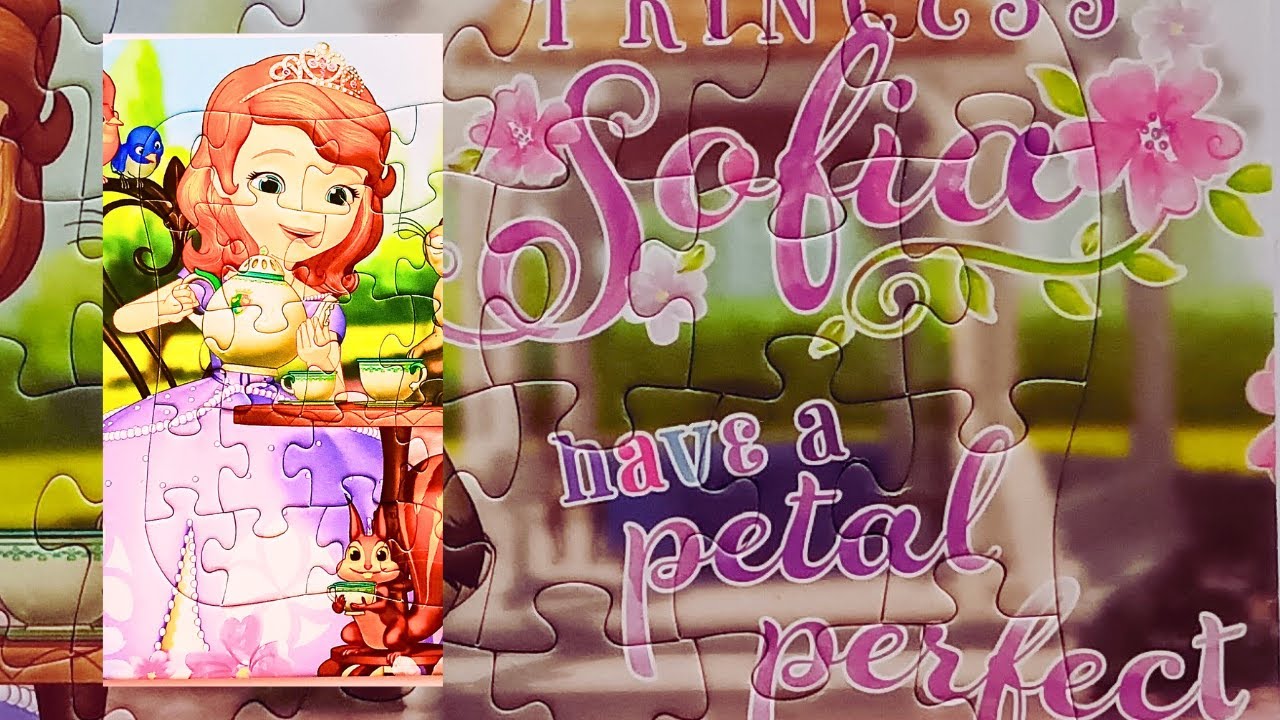 Princess Sofia drinks tea with the rabbit| Play puzzle
