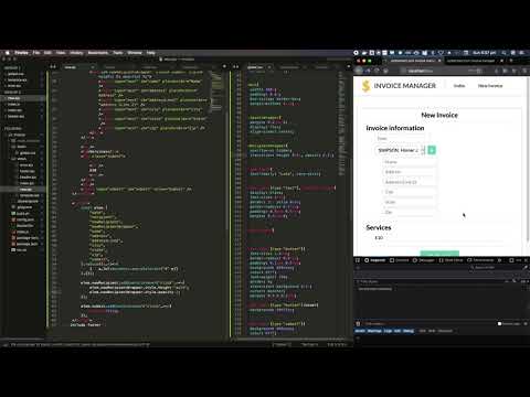 Timelapse - EJS invoice generator in a Docker container because why not