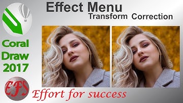 Corel draw 2017 class 87 effect menu  transform correction  Urdu/Hindi