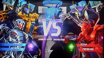 Marvel vs capcom infinite Thanos and Ultron vs Jedah and Firebird