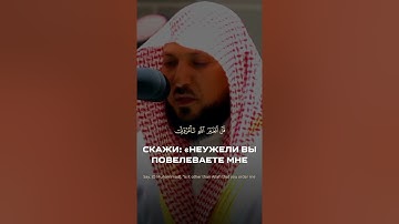 (قُلْ أَفَغَيْرَ اللَّهِ تَأْمُرُونِّي أَعْبُدُ) تلاوة خاشعة لفضيلة الشيخ د. ماهر المعيقلي
