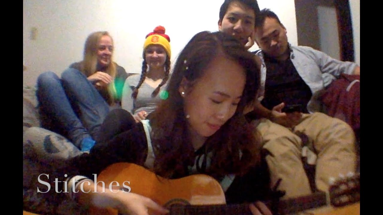 Stitches - Shawn Mendes (live acoustic cover) Angel Chi ft. FRIENDS FROM 2XS DANCE UIUC - YouTube