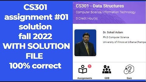 CS301 Assignment 1 Fall 2022 Solution file| CS301 Assignment No. 1 Solution Fall 2022