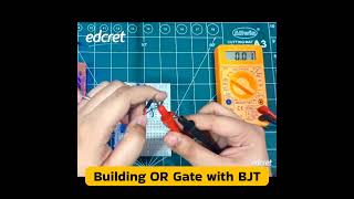 OR gate using transistor | Digital electronics project #edcret #logicdesign #digitalelectronics