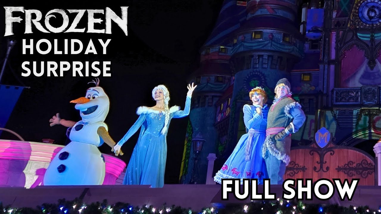 Шоу «Холодное сердце: Рождественский сюрприз в замке» | Волшебное королевство в Walt Disney World...