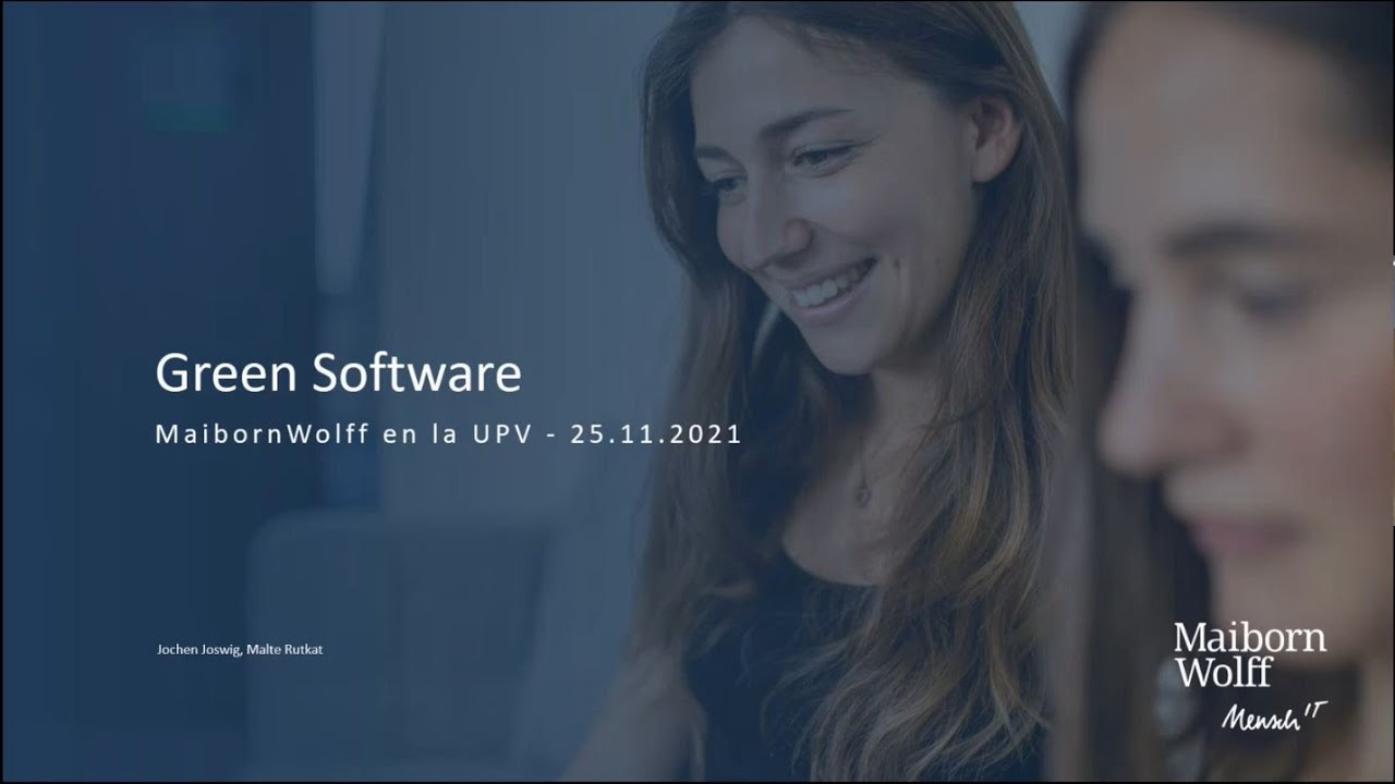 Charla - Green Software | MaibornWolff | ETSINF UPV
