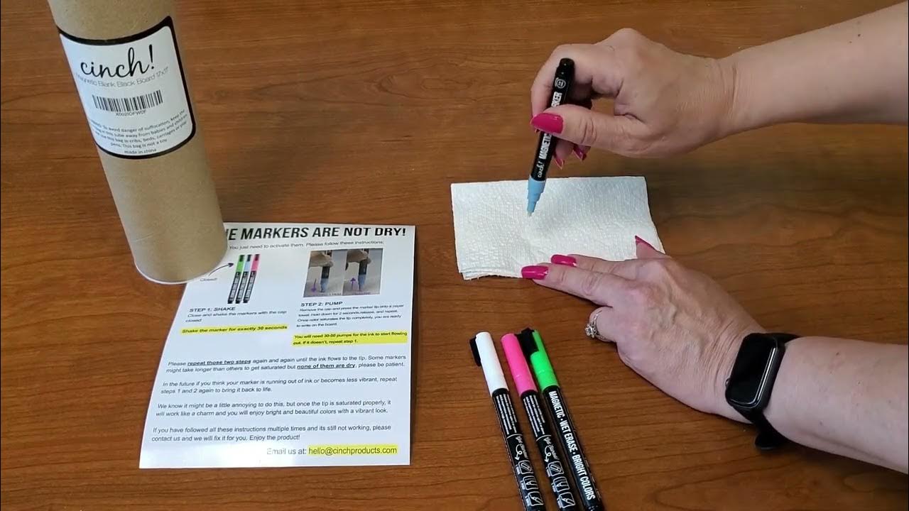 How To Use Chalk Markers For The First Time YouTube