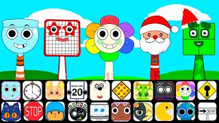 New Sprunki Ocs Characters Finn, Ten Thousand, Dandys World, Santa Claus, Four
