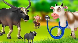 பச மறறம எரமயன எதர - Cow And Buffalo Enemy Story 3D Animated Tamil Moral Stories Jojo Tv