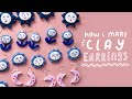  how i make clay earrings  diy 