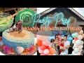 MOANA PARTY PREP | Two Years Old Toddler Girl Birthday Party Prep + Moana and Maui Cake