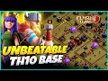 Th10 war base with copy link+Proof replays | Unbeatable base (Clash of Clans